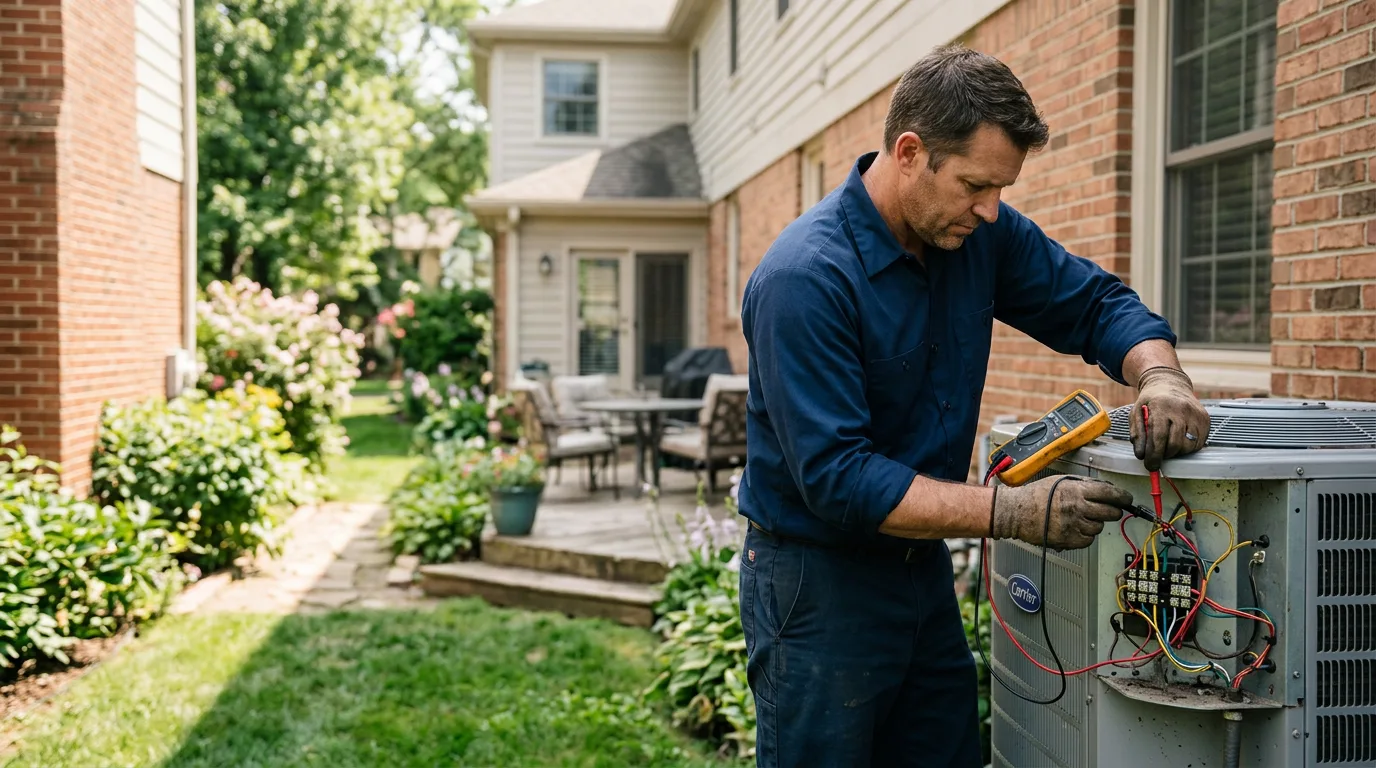HVAC technician working near Maxton, NC